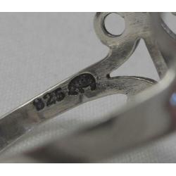 Zilveren vintage ring maat 18 nr.054