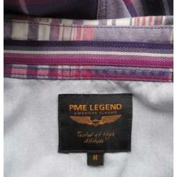 Paars geruit overhemd van PME Legend - maat M