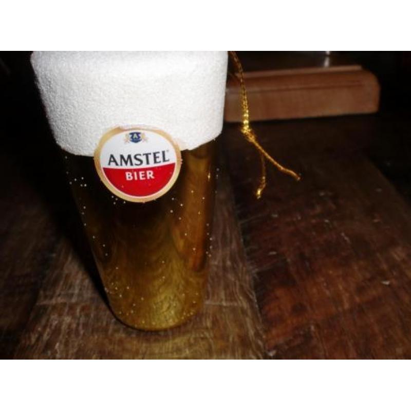 Amstel Bier Kerstglas voor in de kerstboom 11 bij 5 cm