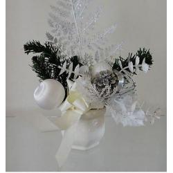 Zilver/wit kerst spullen 4 voor €5,00!