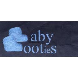 Donkergrijze Baby Booties 0-3 m., handgebreide babyslofjes