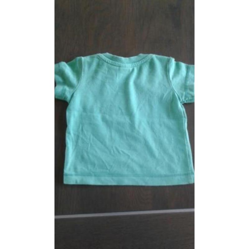 Groen t-shirt van Babyface maat 50/56