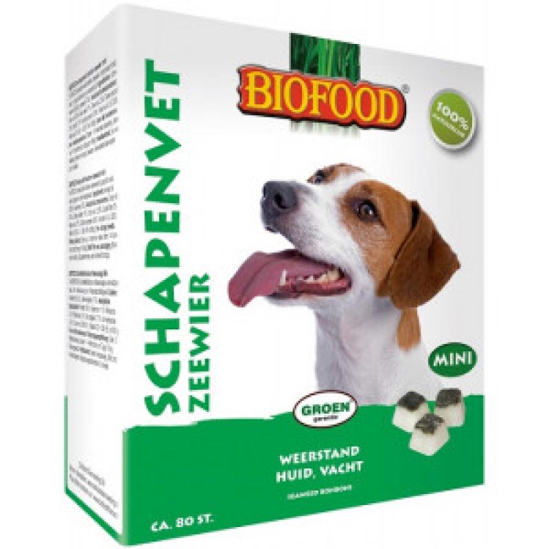 Hondensnacks Kauwproducten Biofood Biofood Schapenvet Mini Bonbons met zeewier Per 3 verpakkingen