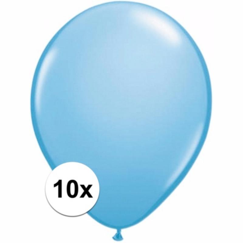Feestartikelen diversen Lichtblauwe ballonnetjes 10 stuks