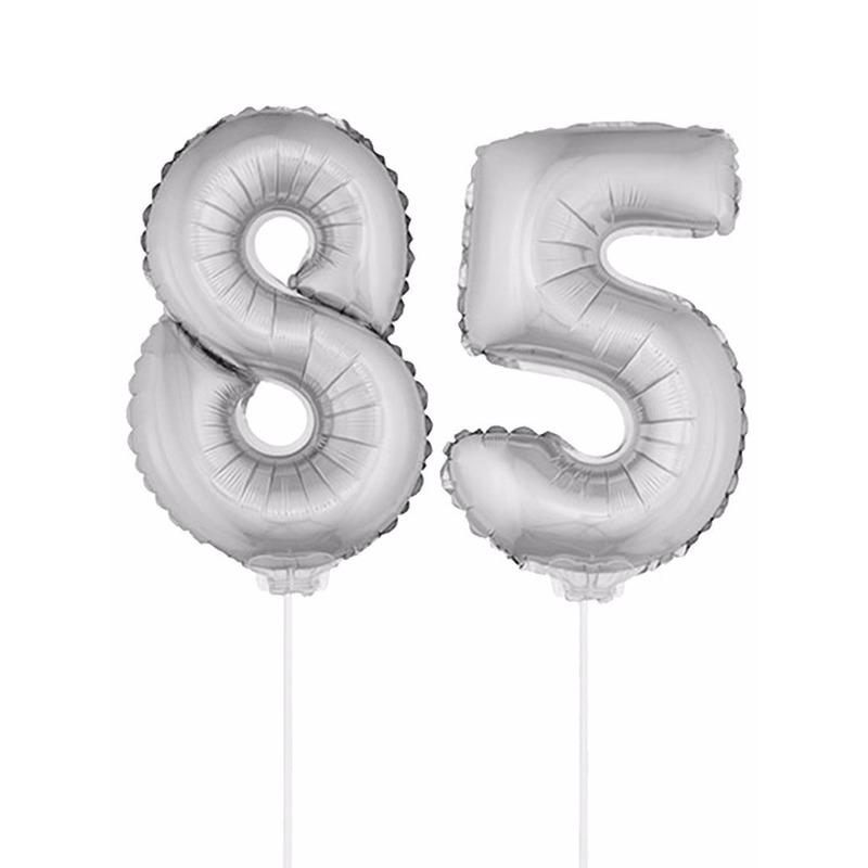 Bierfeest artikelen Opblaas cijfer 85 folie ballon 41 cm Leeftijd feestartikelen