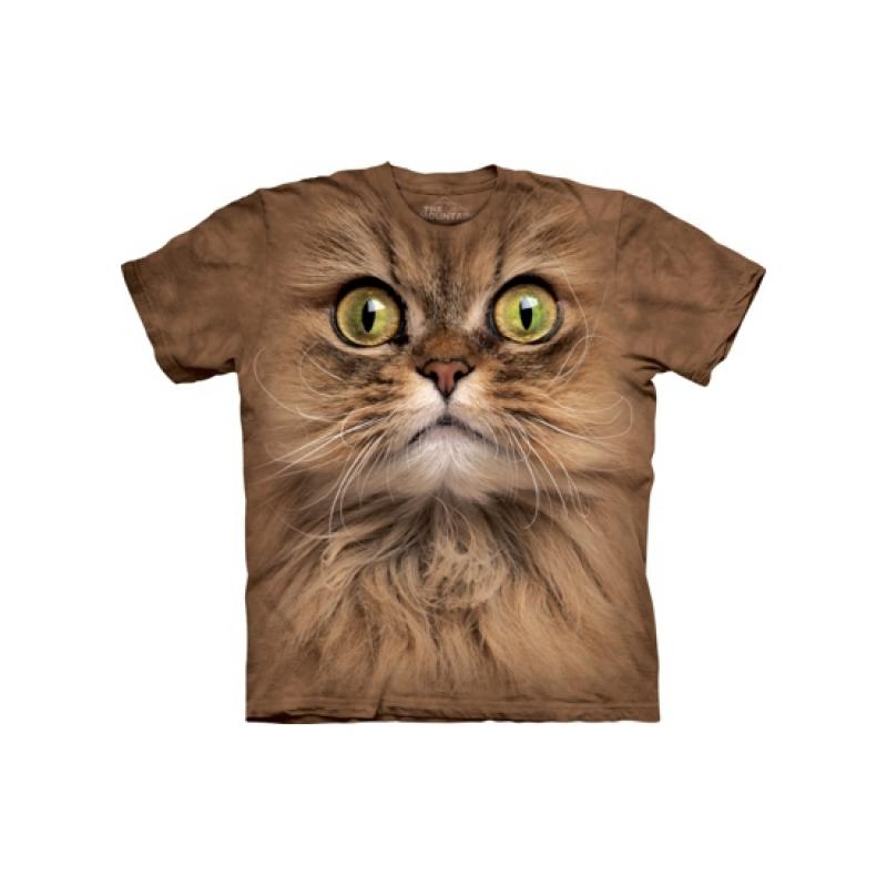 T shirts en poloshirts The Mountain Kinder T shirt bruine kat met groene ogen