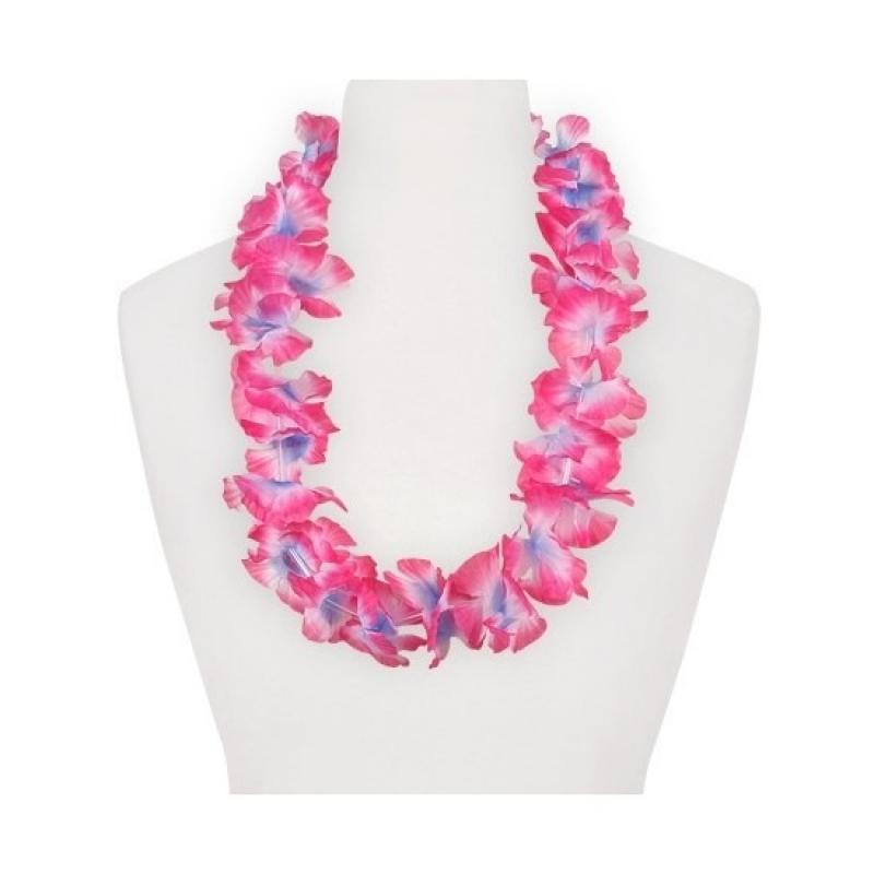 Geen Feestartikelen hawaii bloemen krans roze paars Hawaii feestartikelen